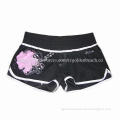 Girls' Shorts with Polyester Microfiber and Rubber Printing